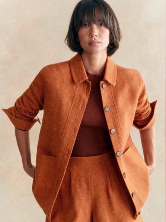 Sezane Jackets & Blazers - Sézane Will Oversized Wool Jacket in Tomette Orange size XXL